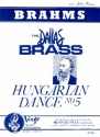 Hungarian Dance no.5 for 2 trumpets, horn in F, trombone and tuba score and parts