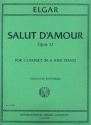 Salut d'amour for clarinet (A) and piano