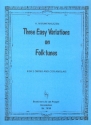 3 easy variations on Folk Tunes for 2 oboes and cor anglais score and parts