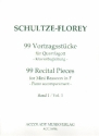 99 Vortragsstcke Band 1 (Nr.1-33) Fr Quartfagott und Klavier Klavierbegleitung (Partitur)