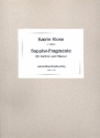 Sappho-Fragmente fr Bariton und Klavier 2 Partituren