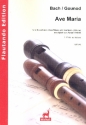 Ave Maria fr 1-2 Altblockflten (Flte) und Cembalo (Gitarre) Partitur und Stimmen