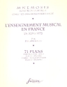 L'Enseignement musical en France de 529  1972 71 Plans