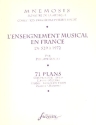 L'Enseignement musical en France de 529  1972 71 Plans