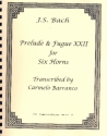 Prelude and Fugue no.22 for 6 horns score and parts