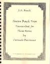 Seven Bach Trios for 3 horns score and parts