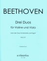 3 Duos WoO27 fr Violine und Viola 2 Spielpartituren