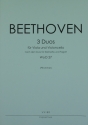 3 Duos WoO27 fr Viola und Violoncello 2 Spielpartituren
