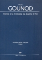 Messe  la mmoire de Jeanne d'Arc CG74 fr Soli, gem Chor und Instrumente Klavierauszug (la)