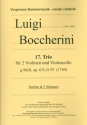 Trio g-Moll Nr.17 op.6,5 G93 fr 2 Violinen und Violoncello Partitur und Stimmen