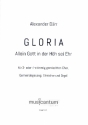 Gloria fr gem Chor (SAM/SATB), Gemeinde, Streicher und Orgel Partitur (la/dt)