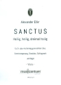 Sanctus fr gem Chor (SAM/SATB), Gemeinde und Orgel (Instrumente ad lib) Viola
