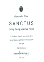 Sanctus fr gem Chor (SAM/SATB), Gemeinde und Orgel (Instrumente ad lib) Kontrabass