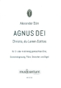 Agnus Dei fr gem Chor (SAM/SATB), Gemeinde, Flte, Streicher und Orgel Partitur (la/dt)