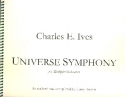 Universe Symphony for multiple orchestra study score (impaired manuscript)