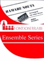 Hamabe nouta for 9 part brass ensemble score and parts
