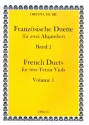 Franzsische Duette Band 1 fr 2 Altgamben 2 Spielpartituren