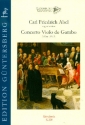 Concerto Violo de Gambo A-Dur A9:1A fr Viola da gamba solo, 2 Violinen, Viola und Bc Partitur und Stimmen (Bc nicht ausgesetzt) (1-1-1-1)