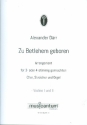 Zu Bethlehem geboren fr gem Chor (SAM/SATB), Gemeinde, Streicher und Orgel Spielpartitur Violine 1/2