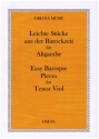 Leichte Stcke aus der Barockzeit fr Altgambe (Bassgambe ad lib)