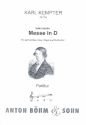 Lateinische Messe D-Dur op.9 - Ausgabe A fr gem Chor, Orchester und Orgel Partitur