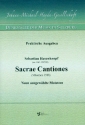 Sacrae Cantiones fr gem Chor a cappella (Instrumente ad lib) Orgel-Partitur