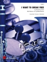 I want to break free for concert band score and parts