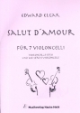Salut d'amour op.12 fr Violoncello solo und 6 Violoncelli Partitur und Stimmen