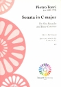 Sonate C-Dur fr Altblockflte und Bc Partitur und Stimmen (Bc ausgesetzt)