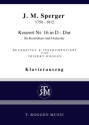 Konzert D-Dur Nr.16 fr Kontrabass und Orchester fr Kontrabass und Klavier