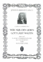 Wer nur den lieben Gott lst walten BWV647 fr 4 Instrumente (SATB) 4 Spielpartituren