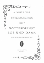 Instrumentaltrios Band 7 - Gottesdienst, Lob und Dank fr 3 Instrumente in B 3 Spielpartituren