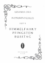 Instrumentaltrios Band 5 - Himmelfahrt, Pfingsten, Butag fr 3 Instrumente 3 Spielpartituren in C