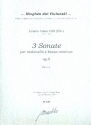 3 Sonaten op.5 fr Violoncello und Bc Partitur und Stimmen (Bc nicht ausgesetzt)