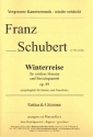 Winterreise op.89 fr Gesang (mittel) und Streichquartett Partitur und Instrumentalstimmen