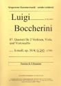 Quartett h-Moll Nr.87 op.58,4 G245 fr 2 Violinen, Viola und Violoncello Partitur und Stimmen