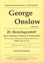 Quintett f-Moll Nr.25 op.61 fr 2 Violinen, Viola und 2 Violoncello (Kontrabass und Violoncello) Partitur und 6 Stimmen