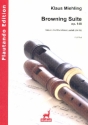 Browning Suite op.148 fr 4 Blockflten (AATB) Partitur und Stimmen