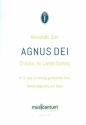 Agnus Dei fr gem Chor (SAM/SATB), Gemeinde und Orgel Partitur (la/dt)