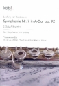Sinfonie A-Dur Nr.7 op.92 - 2. Satz fr Flten-Ensemble (10 Spieler) (Kontrabass ad lib) Partitur und Stimmen