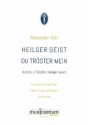 Heilger Geist du Trster mein fr gem Chor und Orchester Partitur