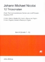 12 Triosonaten Band 2 (Nr.7-12) fr 2 Violinen, Viola da gamba (Posaune/Violone) und Orgel Partitur und Stimmen