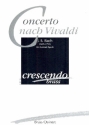 Allegro aus dem Concerto nach Vivaldi BWV972 fr Piccolo, Trompete, Horn in F, Posaune und Tuba Partitur und Stimmen