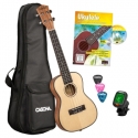 Ukulele-Set Premium Mahagoni/Fichte fr Konzert-Ukulele (dt) (Buch +CD +Instrument +Tasche +3Picks +Tuner)