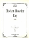 Chicken Chowder Rag for 5 recorders (SoSATB) score and parts