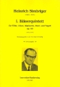 Quintett Nr.1 op.93 fr Flte, Oboe, Klarinette, Horn und Fagott Partitur und Stimmen