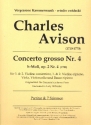 Concerto grosso h-Moll op.2,4 fr 2 Violinen solo, 2 Violinen, Viola, Violoncello und Bc Partitur und Stimmen (Bc nicht ausgesetzt)