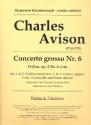 Concerto grosso D-Dur op.2,6 fr 2 Violinen solo, 2 Violinen, Viola, Violoncello und Bc Partitur und Stimmen (Bc nicht ausgesetzt)