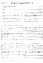 Christmas Cantata for mixed chorus and pipe organ vocal score