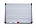 Notentafel / Notenpult 50x40cm mit 2 permanenten Notensystemen einseitig, Wandmontage